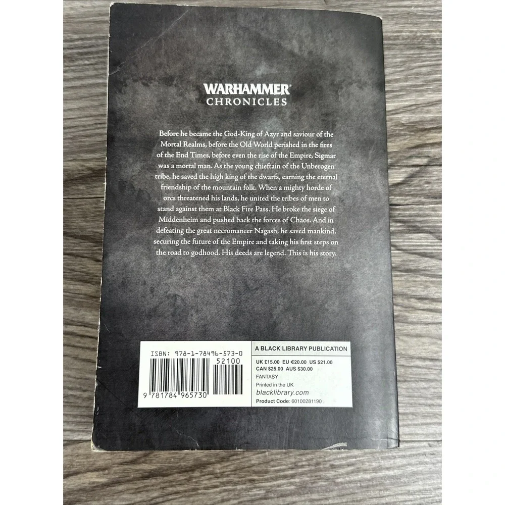 Warhammer Chronicles: The Legend of Sigmar‎ by Graham McNeill (2017, Paperback)